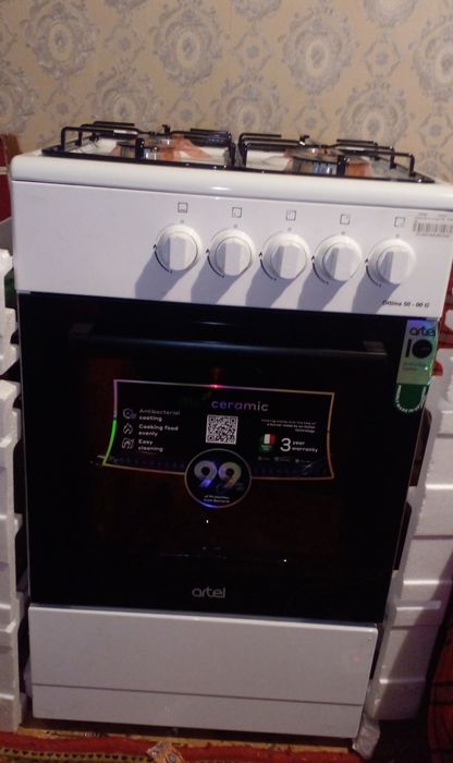Газовая плита новая, в коробке документы   Artel  Ottima 50G   сГК дух
