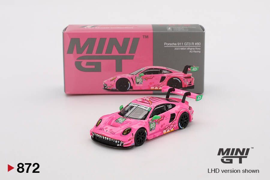 Mini GT 1/64 Porsche 911 GT3 R AO Racing 2023 IMSA VIRginia Roxy