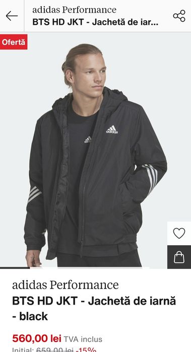 Geaca iarna adidas mărimea XL