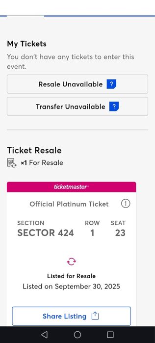 BILET THE WEEKND Madrid / Official Platinum Ticket /28 August 2026