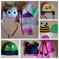 Плетени детски шапки и шалчета