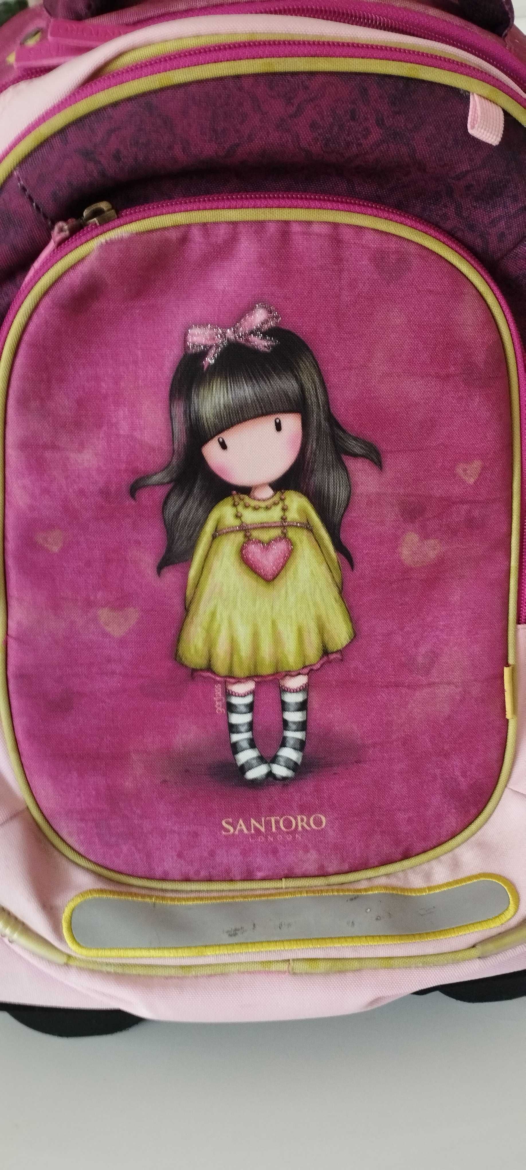Продавам ученическа раница на колела Santoro