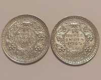 Lot monede argint quarter rupee 1944 1945 India colonie britanică