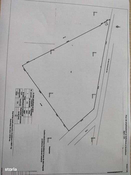 Teren intravilan de vânzare – Periș, Ilfov | 6697 mp | Deschidere 200