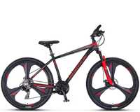 Bicicleta MTB Umit Accrue 2D, cadru 18", culoare negru/rosu, roata 26"