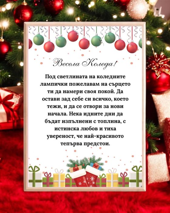 Послание в рамка