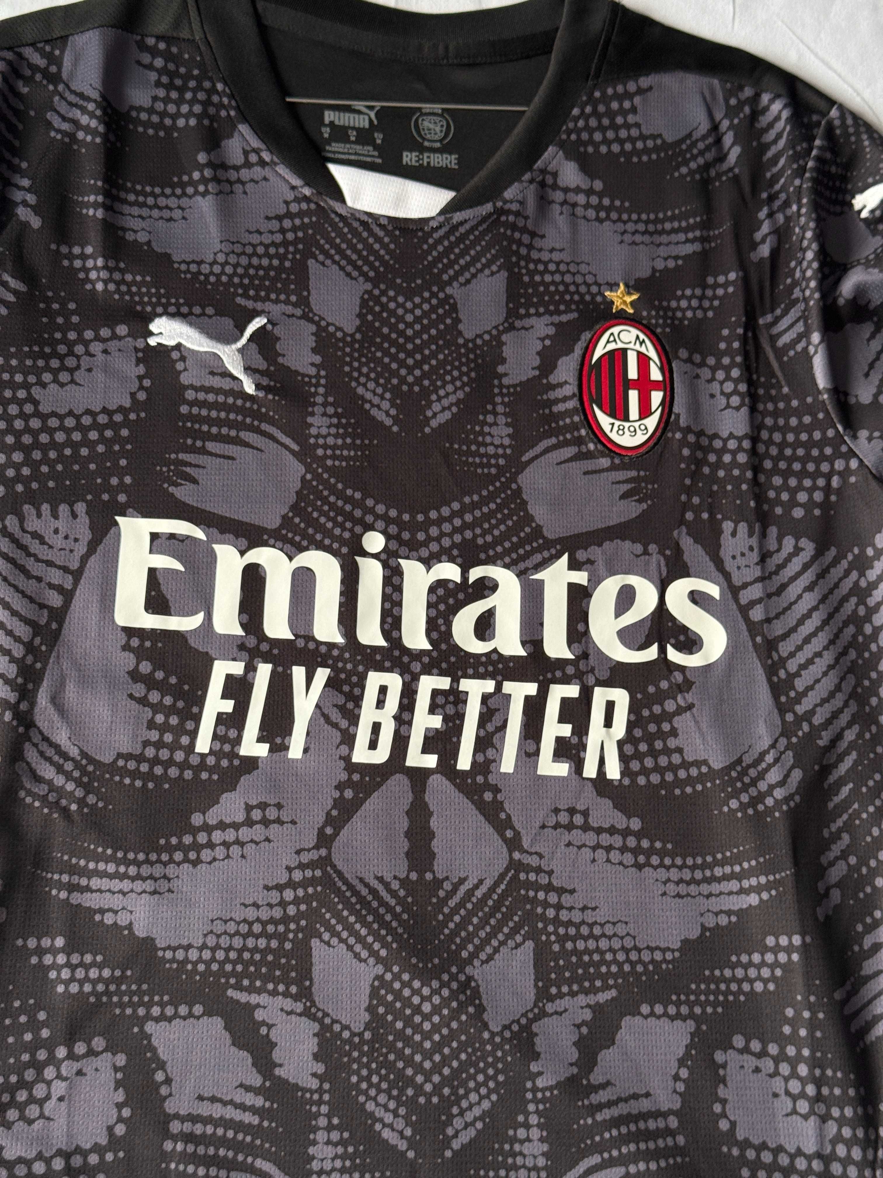 Tricou Maignian AC Milan portar serie A negru fotbal