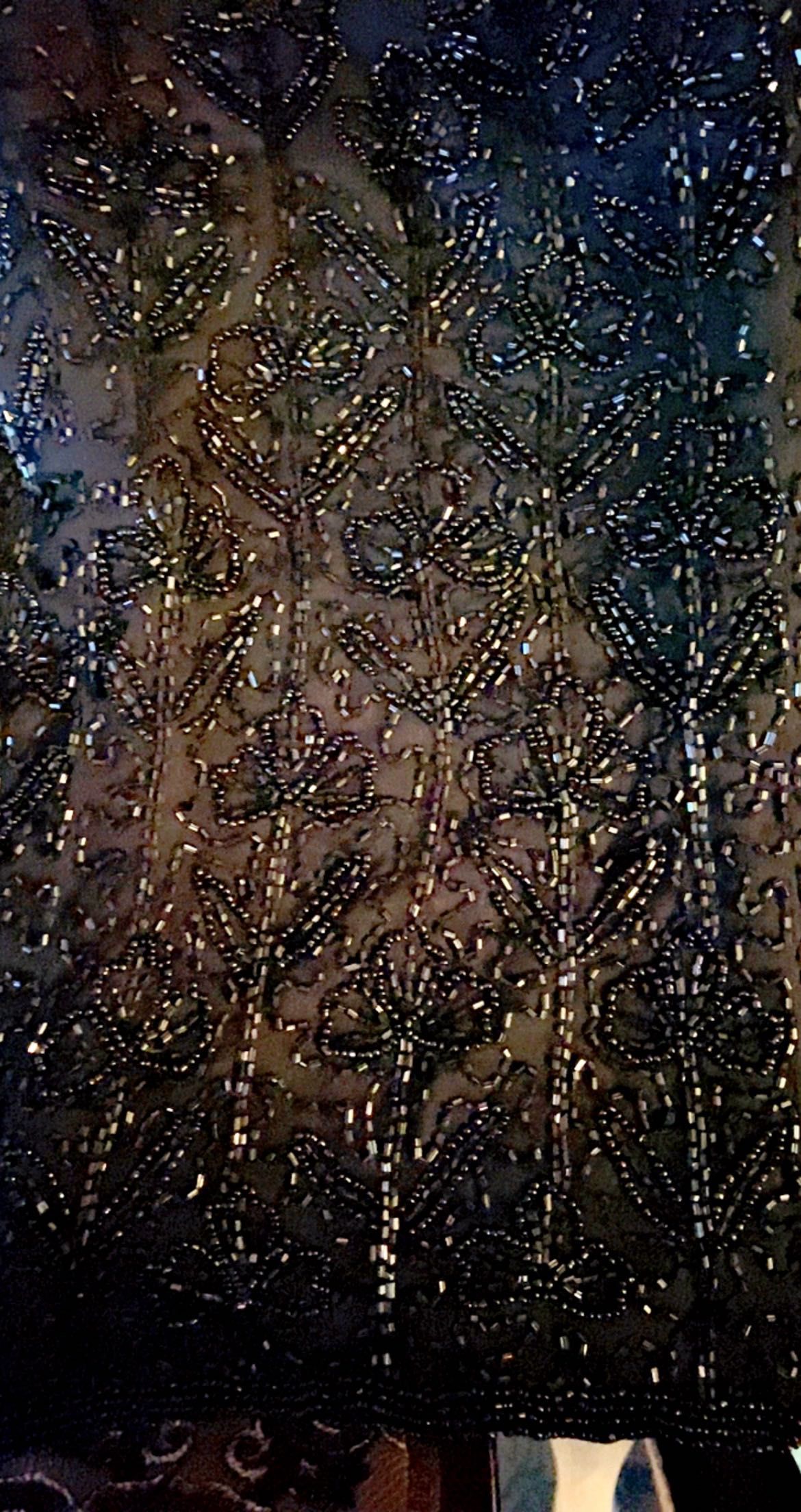 Топ на лямке покрытая вышивкой из бисера (Индия)