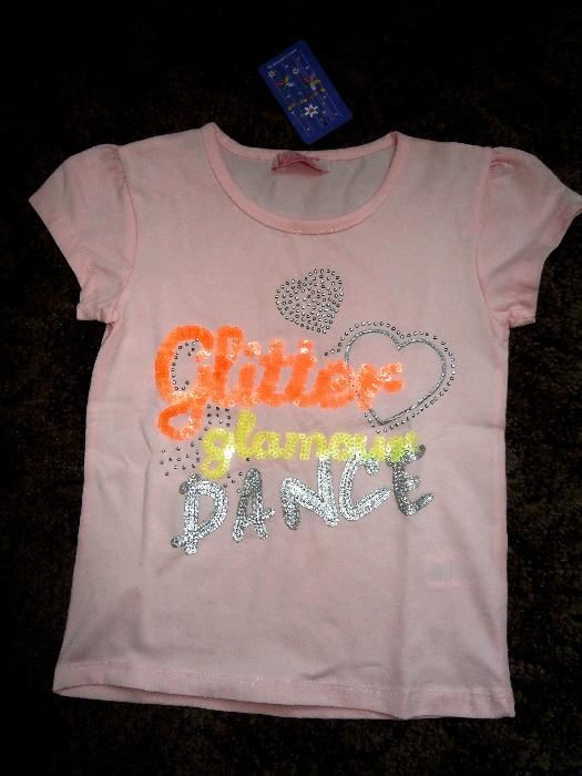 Комплект фанелка и чорапки в бонбонено розово за 6,7 годишно момиченце