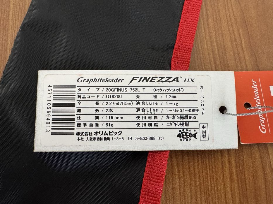 Graphiteleader FINEZZA UX 20GFINUS-752L-T 2.26M 1-7G R-FAST