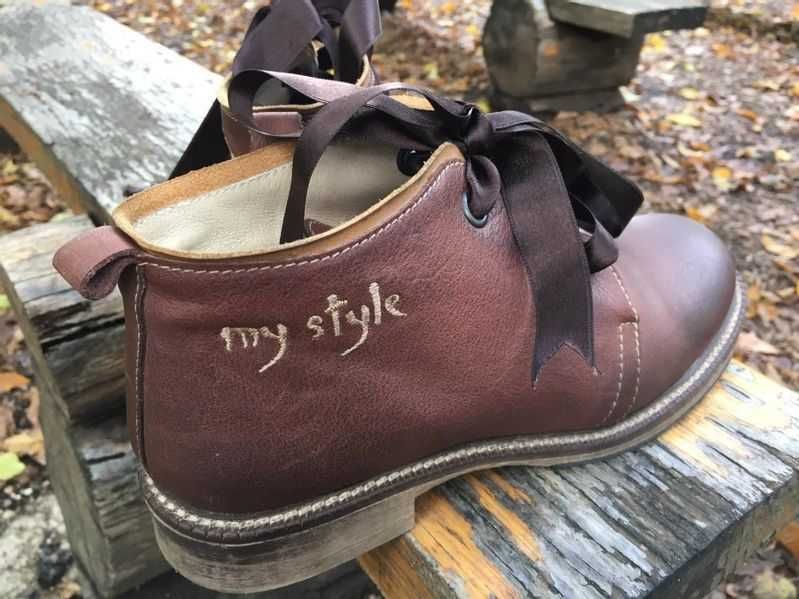 Боти естествена кожа