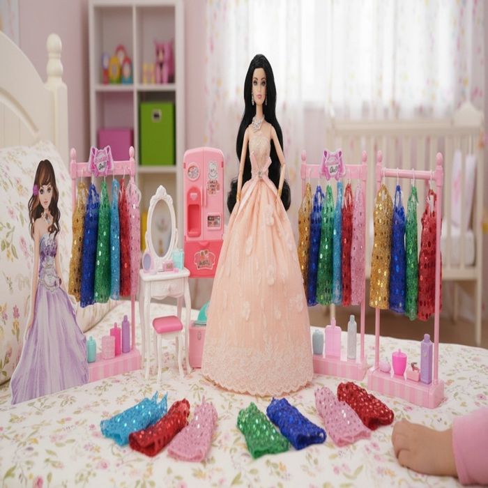 Голяма кукла с много рокли и аксесоари Beautiful Doll