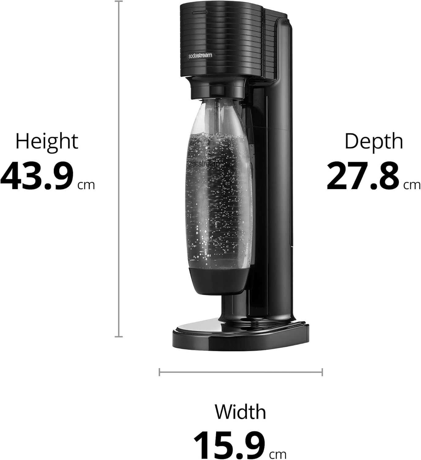 SodaStream Gaia Уред за сода, CO2 бутилката + 1 бутилка с капачка 1л.