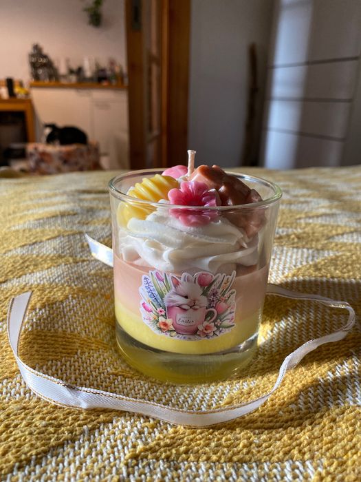 Lumanare ceara organica soia colorata