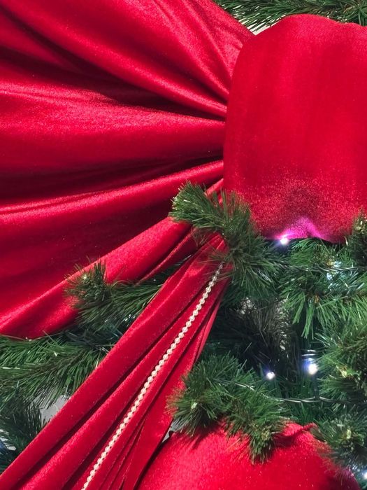 Funda rosie mare, mica si ghirlanda