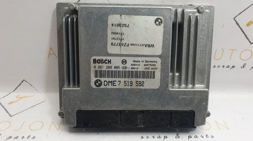 Calculator motor ECU BMW 3 IV (E46) [ 1998 - 2005 ] OEM DME7519592 / D