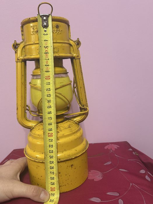 Lampă pe gaz originală Feuerhand Sturmkappe. Made in Germany