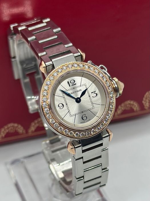 Cartier Miss Pasha Aur-Otel cu Diamante *CA NOU*