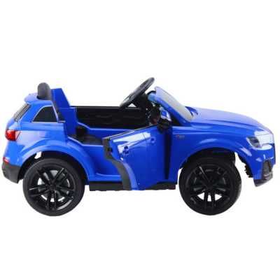 Mașinuță electrică Audi Q7 copii, albă, 12V, 2x45W, telecomandă 2.4G