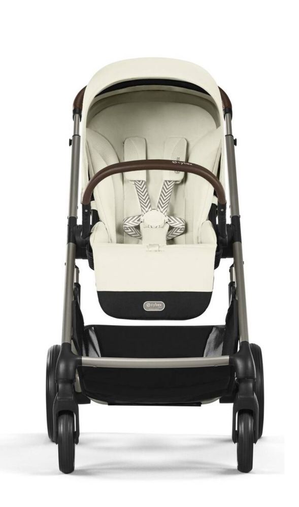 Коляска Cybex Balios S Lux 2в1 универсальная  молочного цвета