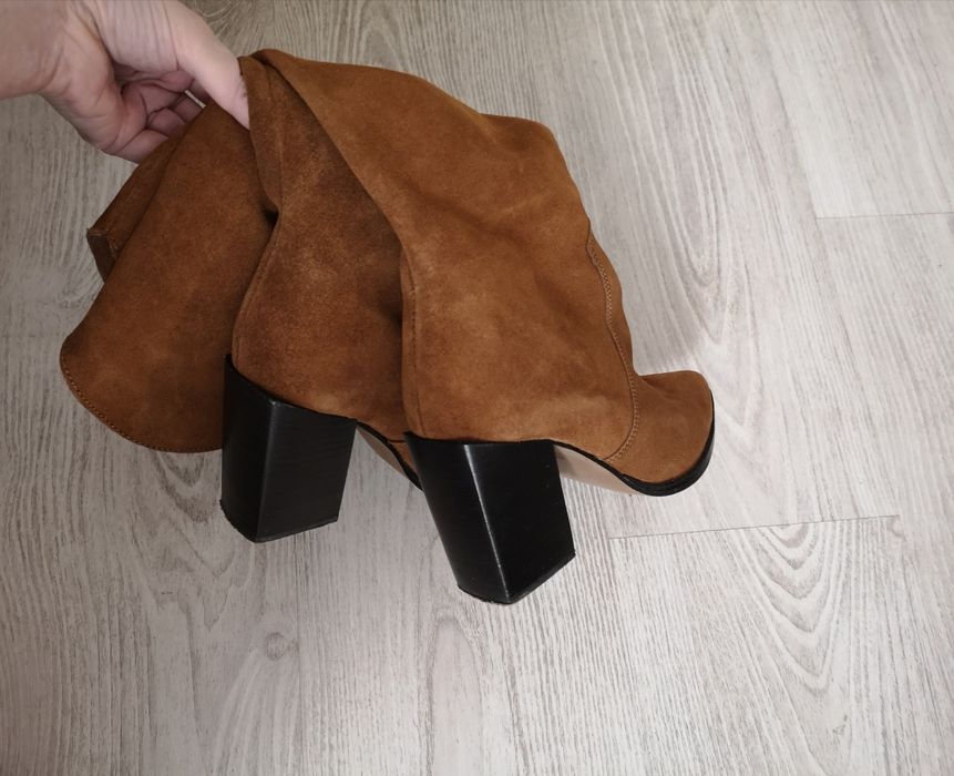 Cizme Mango din piele intoarsa