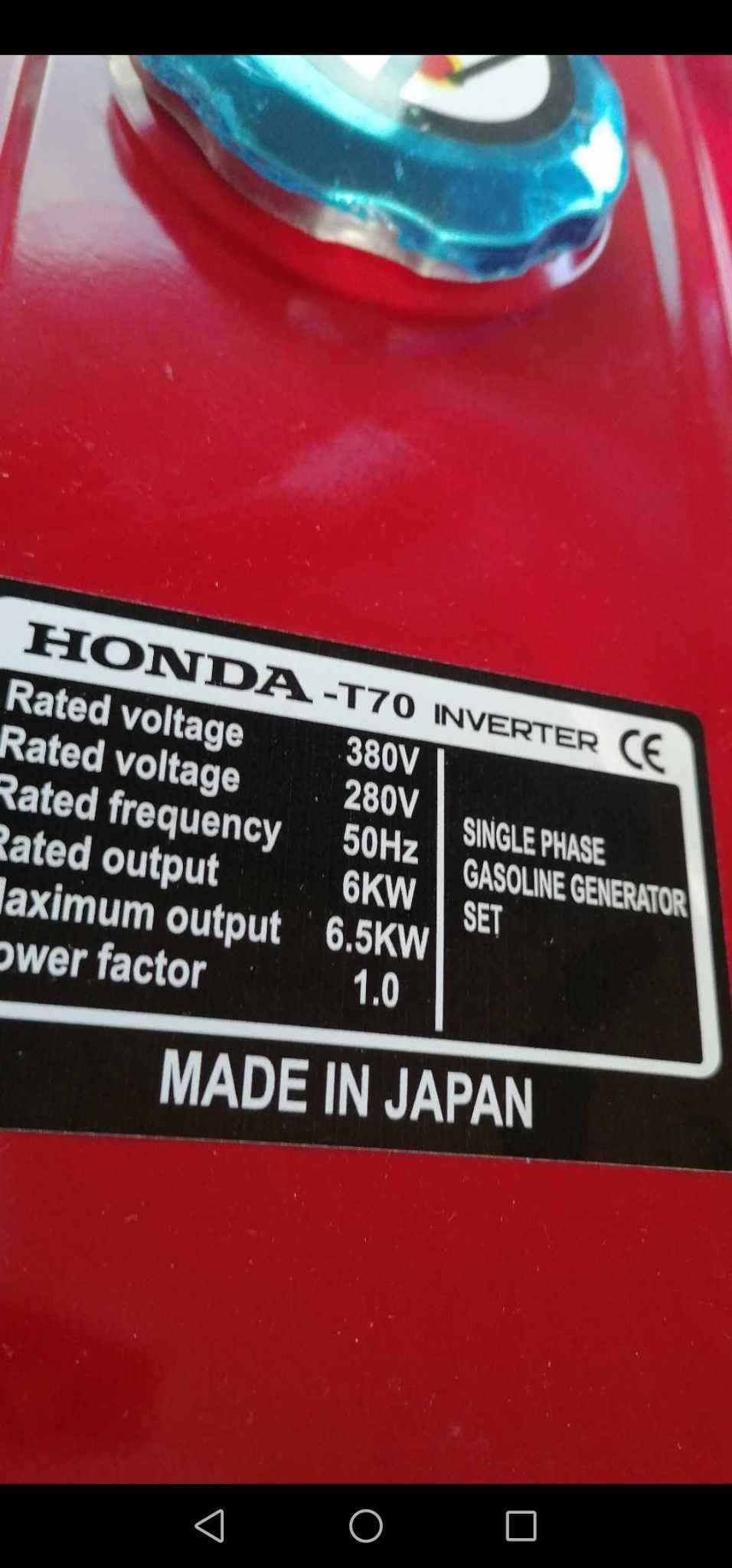 Генератор за ток Нonda invectoren 6.5max
