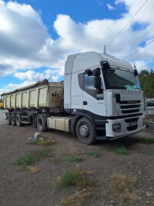 Ansamblu Iveco,450 cp, 2008 si semiremorca schmitz 2009