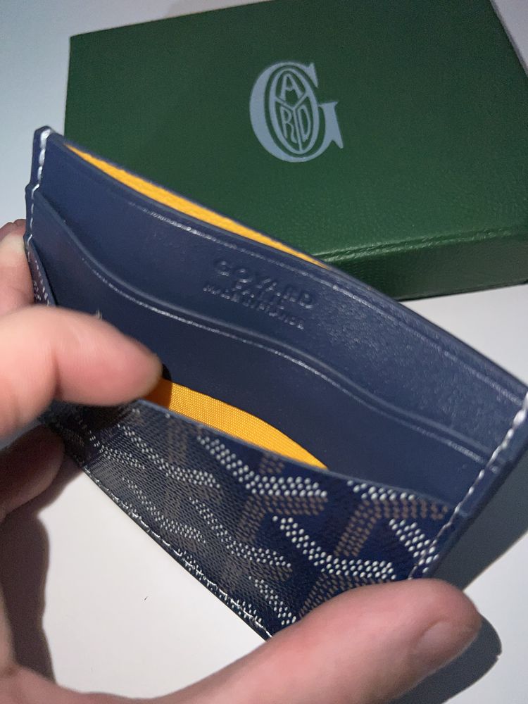 Goyard cardholder albastru inchis