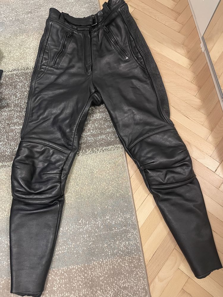 Pantaloni moto piele