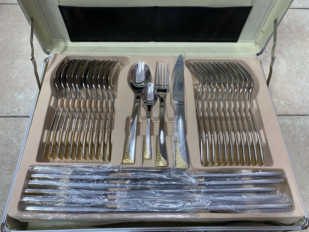 Set Tacamuri de masa Michelino 72 piese otel inoxidabil