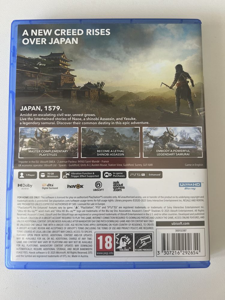 Продавам: Assassin's Creed Shadows