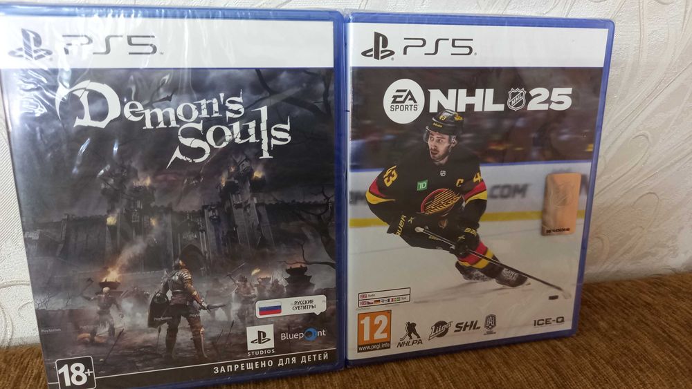 Demon's Souls и NHL 25 для PS5 (Новый, не распакованный)