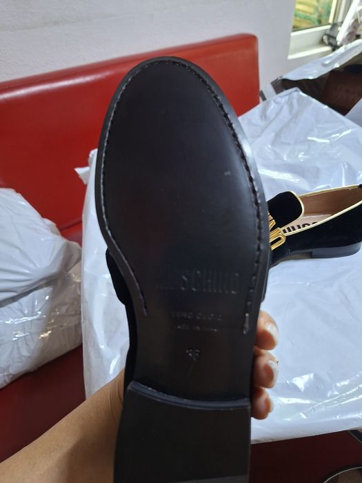 Papuci Negru MOSCHINO