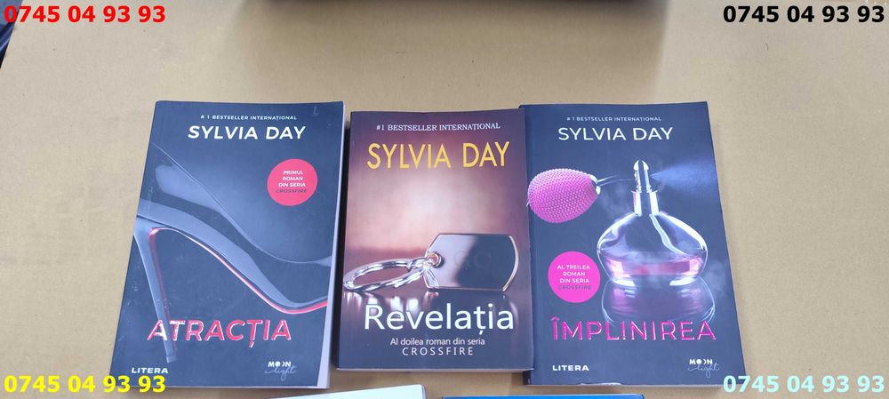 carte carti SYLVIA DAY 5 volume seria crossfire pret pe toate