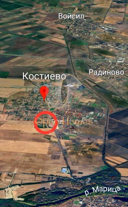 Продава се Парцел в с. Костиево, Област Пловдив - 745 кв.м за 60 €/кв.м - Снимка #1