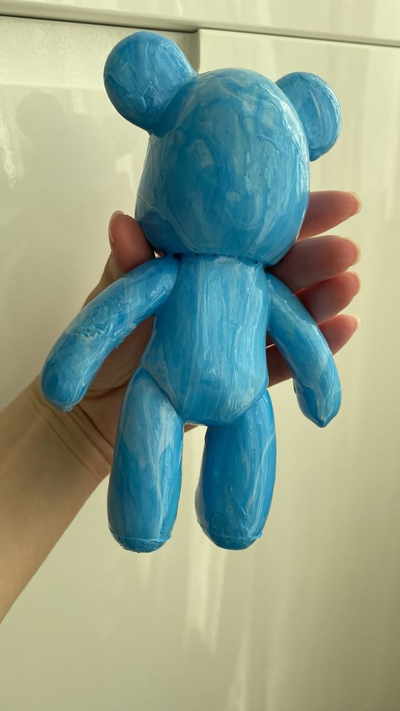 Fluid bear art мече флюид статуетка  боя