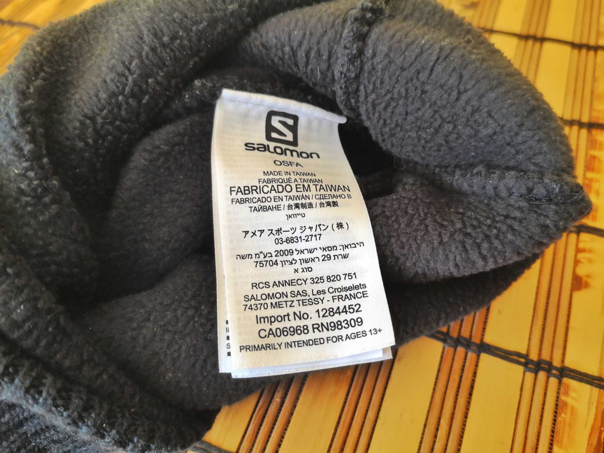 Salomon / плетена фес спортна шапка поларен интериор / състояние: ново