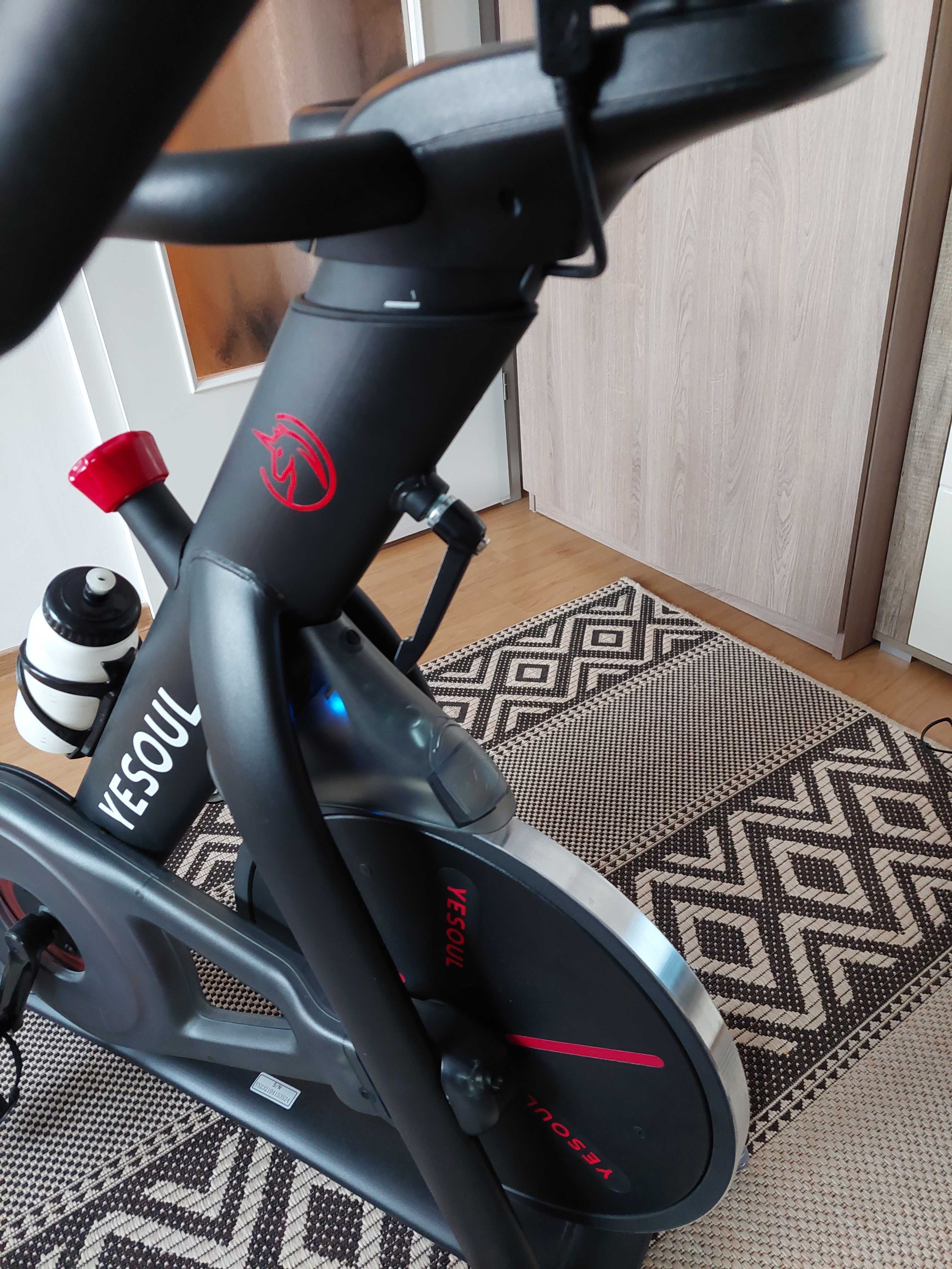 Bicicleta spinning smart Yesoul S3 Pro, rezistenta magnetica