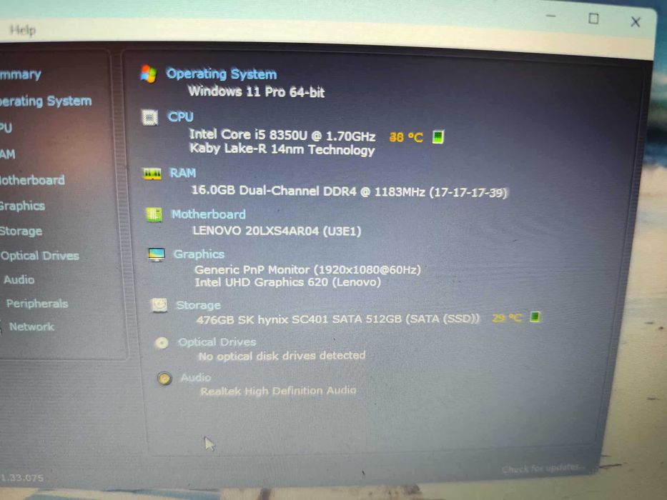 Laptop Lenovo Thinkpad L580, I5, gen8,16Gb Ram, ssd512, clasa business