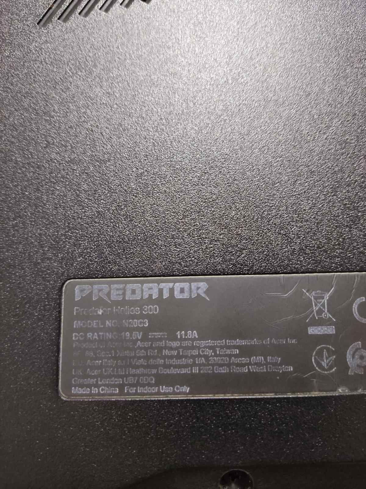 Acer Predator laptop