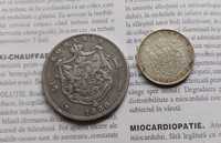 Monede argint ,5 lei 1880 și 200 lei 1942