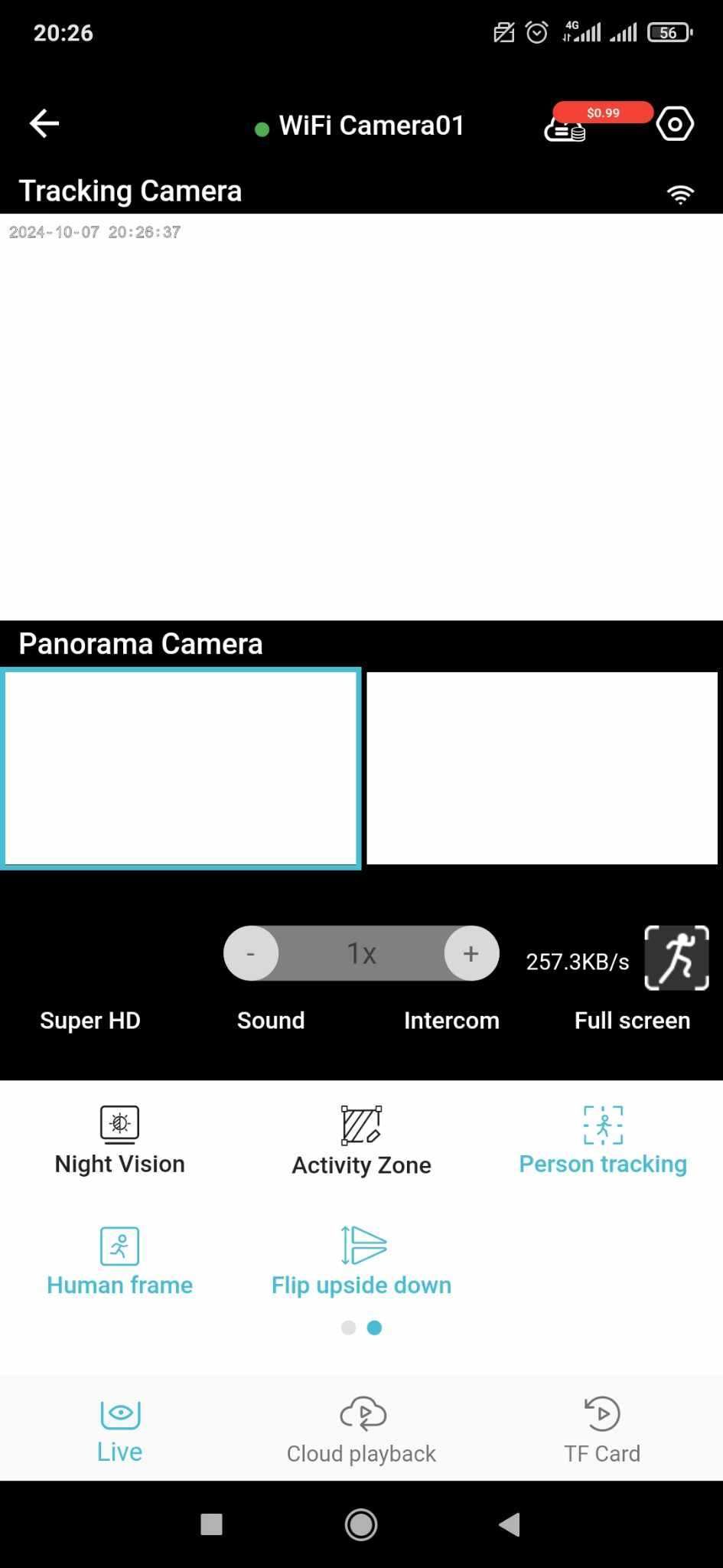 Тройна Wi-Fi камера за видео наблюдение 10 Mpx 360°  Панорамна камера
