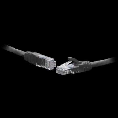 Коммутационный шнур UTP cat.6 10,0 м черный