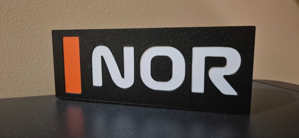 Lightbox “NOR” iluminat LED | Mini decor WOW pentru fani F1