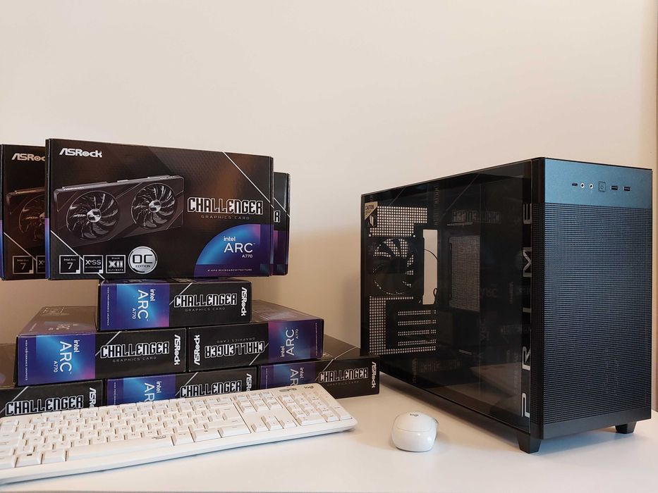 Нов Мощен Мини Сървър / Офис Компютър с 3г. Гаранция и Arc B580 / A770