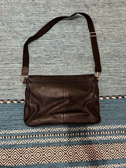 Geanta de piele neagra barbati de la Musette