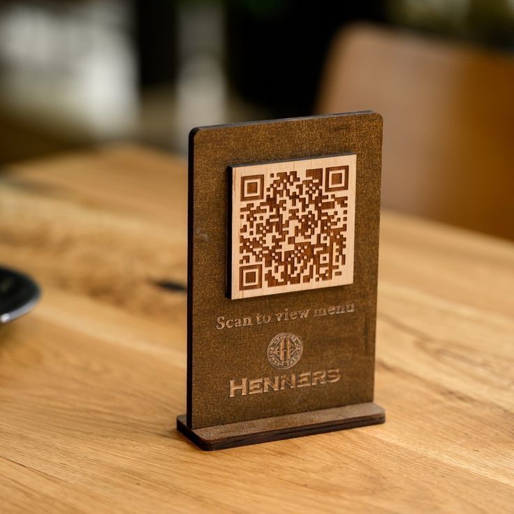 QR меню табличка