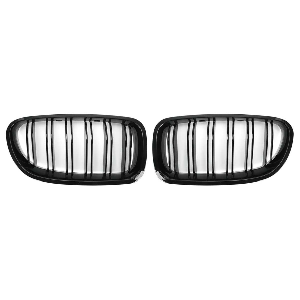Set Grile Radiator Nari Duble Negru Lucios BMW M Seria 5 F10 F11 F18