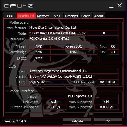 Дънна платка MSI B450M BAZOOKA MAX WIFI, сокет АМ4