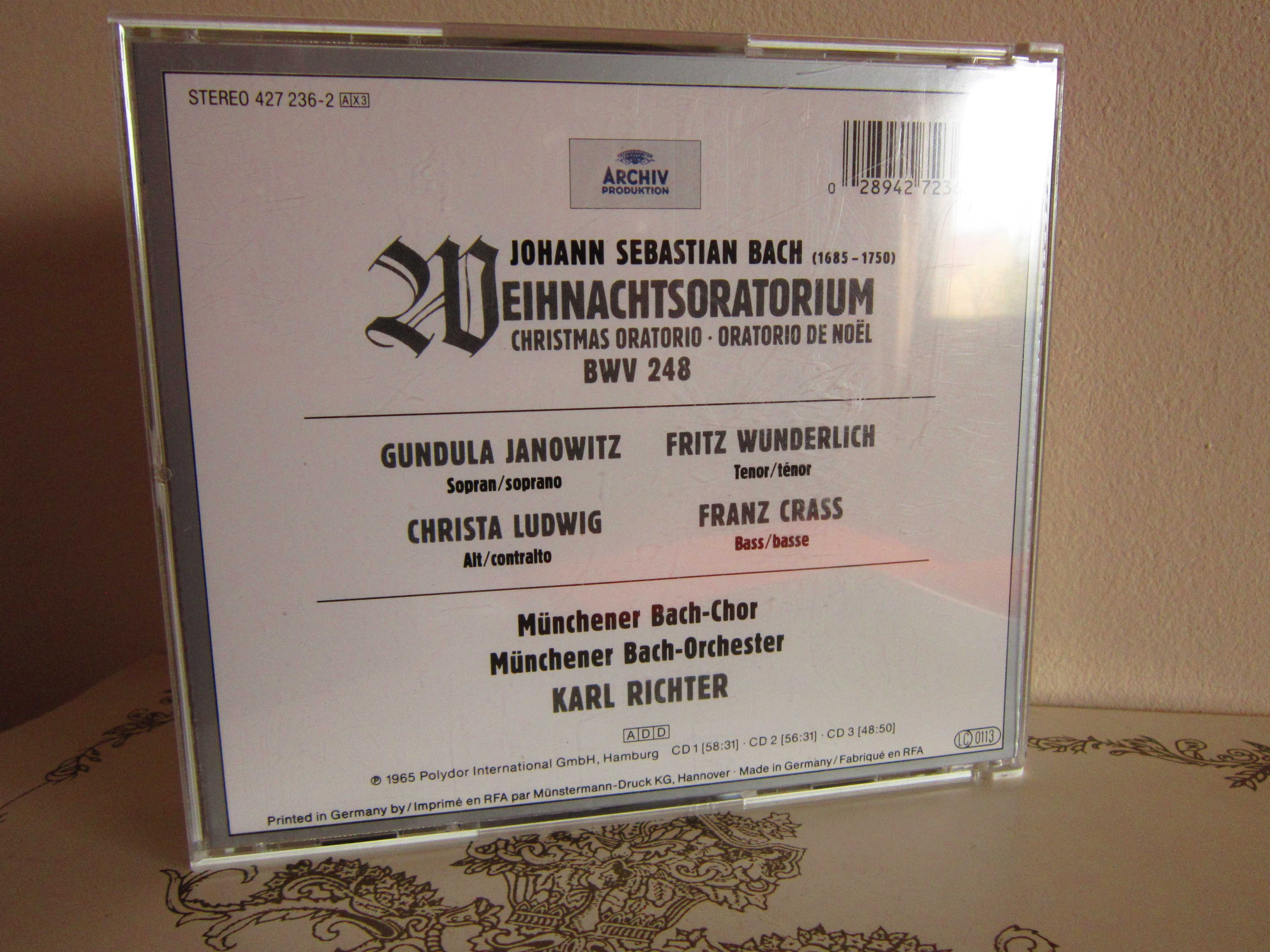 cadou rar  Bach -Oratoriul de Crăciun- Karl Richter 3CD impecabile